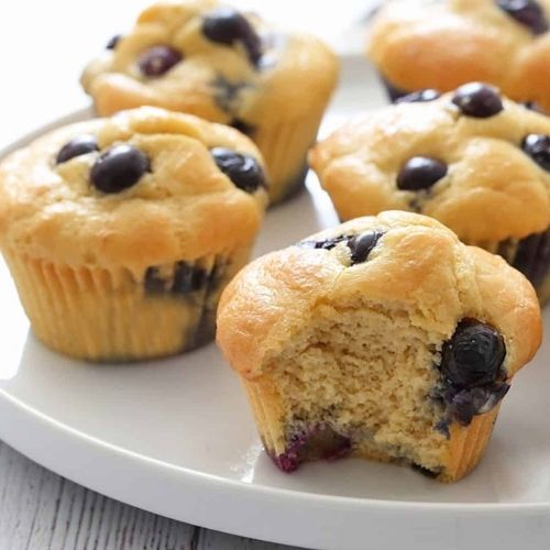 Low-Carb Blueberry Muffins