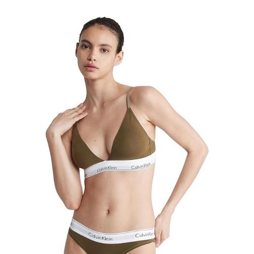 Modern Cotton Lightly Lined Triangle Bralette 1